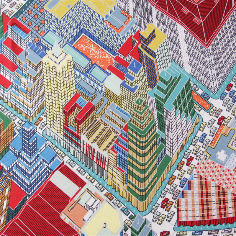 Silk Scarf Women Magic City Pr - Scarf Silk Square avis et prix