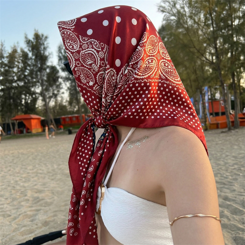 90cm Luxury Brand 2026 Dot Pri - Face Scarf Mask avis et prix