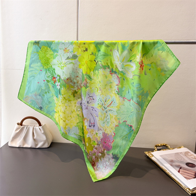 70*70cm Square Silk Scarf for  - Silk Neck Scarf avis et prix