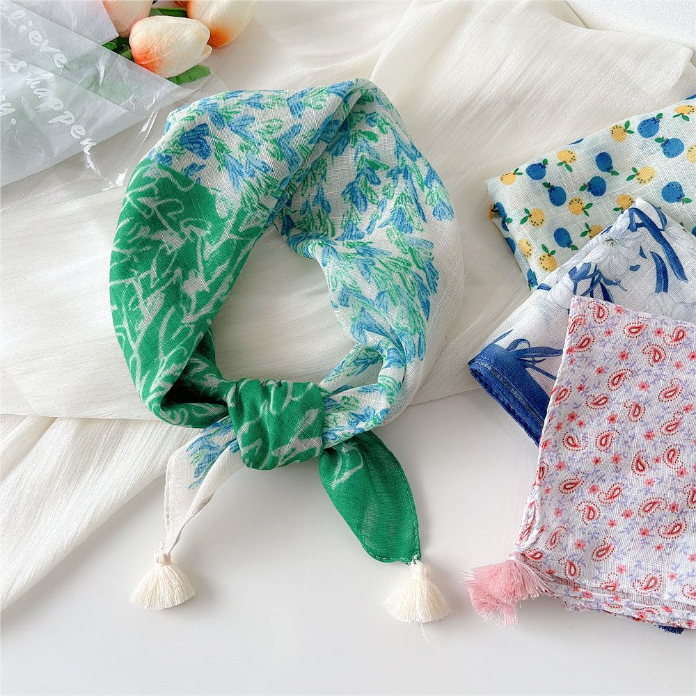 Summer Scarf Colorful Flower P - Bandana Cotton avis et prix