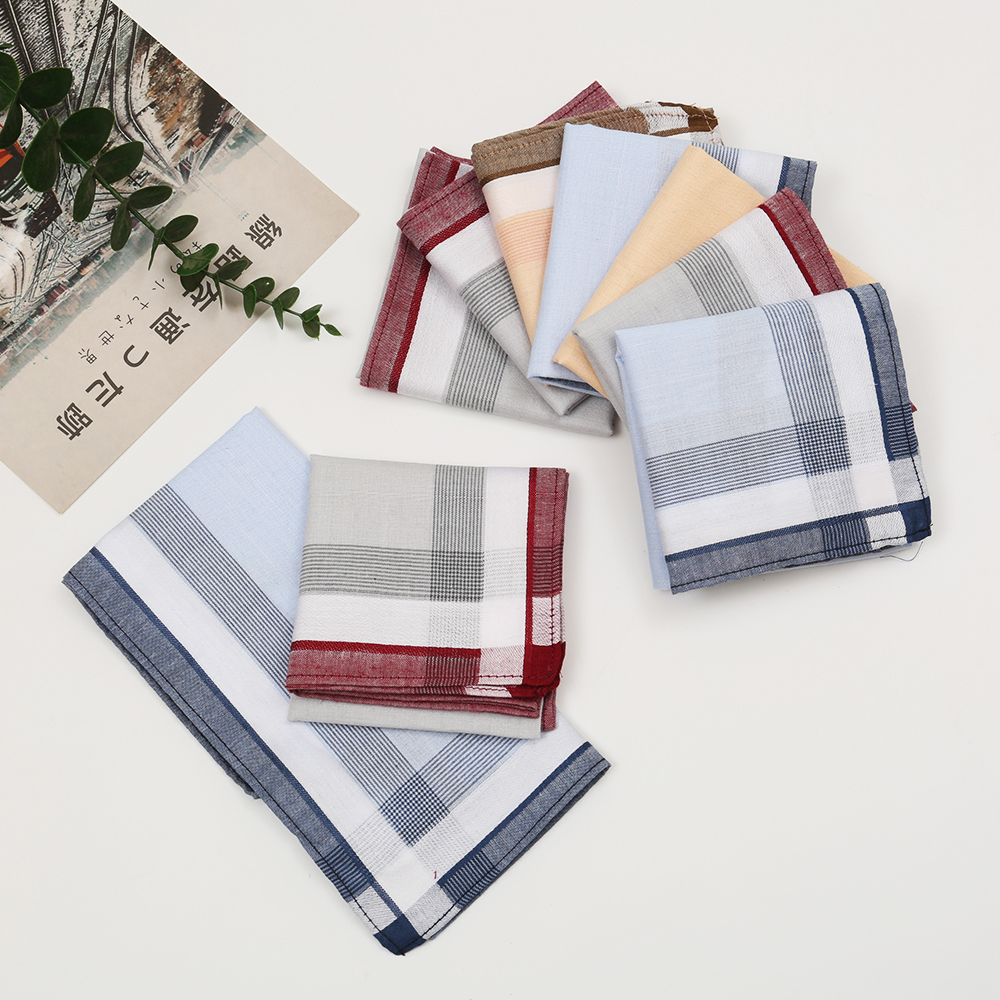Men's Pure Cotton Yarn-Dyed Ha - Handkerchief Cotton Men avis et prix