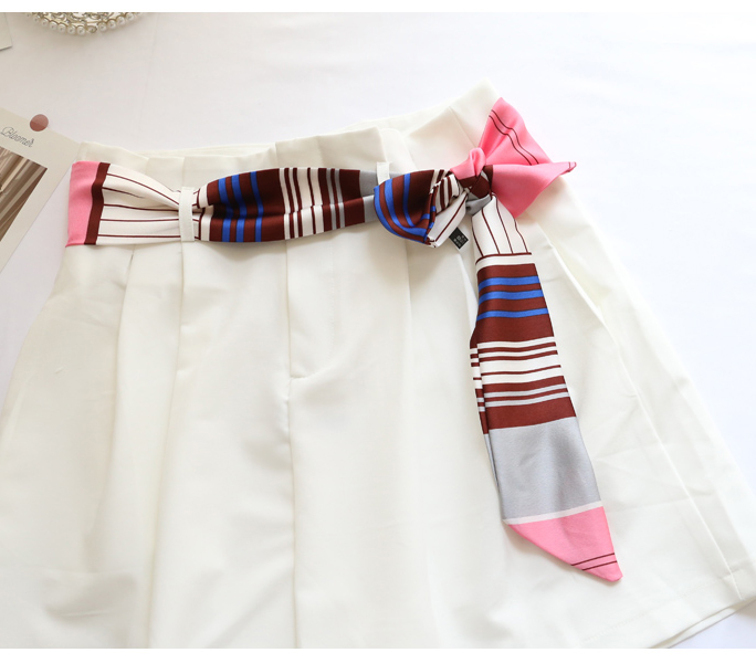 TOP Small Long Silk Neckerchie - Silk Tie Striped avis et prix