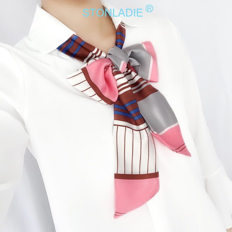 TOP Small Long Silk Neckerchie - Silk Tie Striped avis et prix