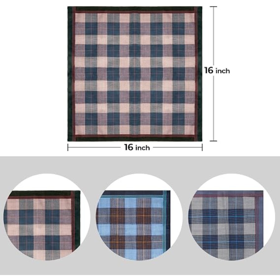 Handkerchiefs for Men, 12PCS 1 - Handkerchief Cotton Men avis et prix