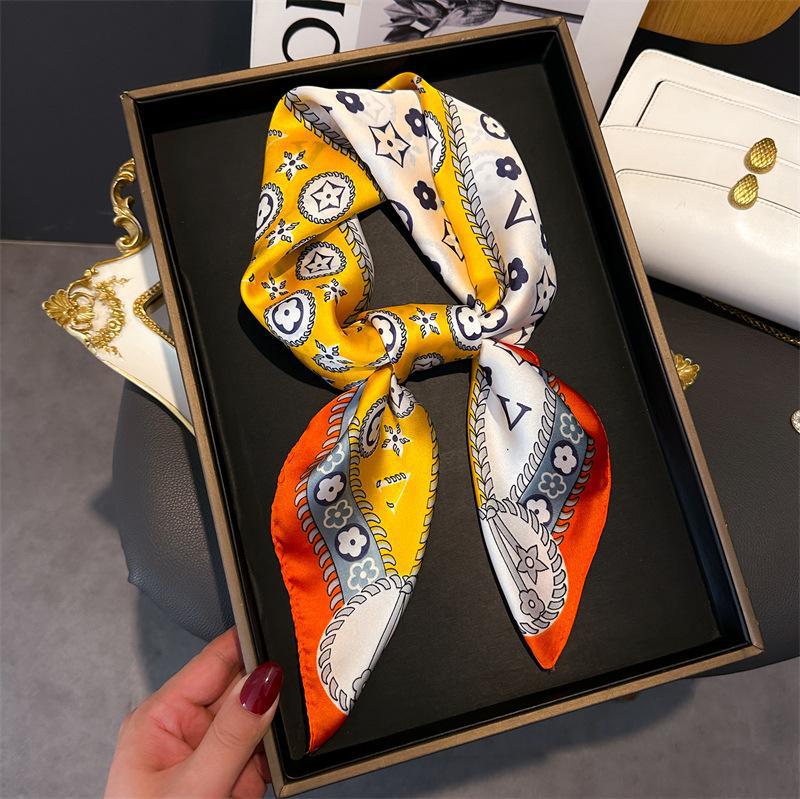 70cm Square Scarf  for Women R - Silk Neck Scarf avis et prix