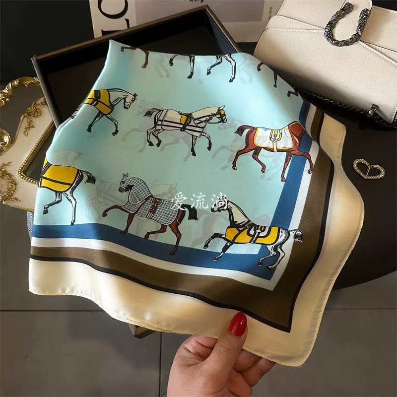 70cm Square Scarf  for Women R - Silk Neck Scarf avis et prix
