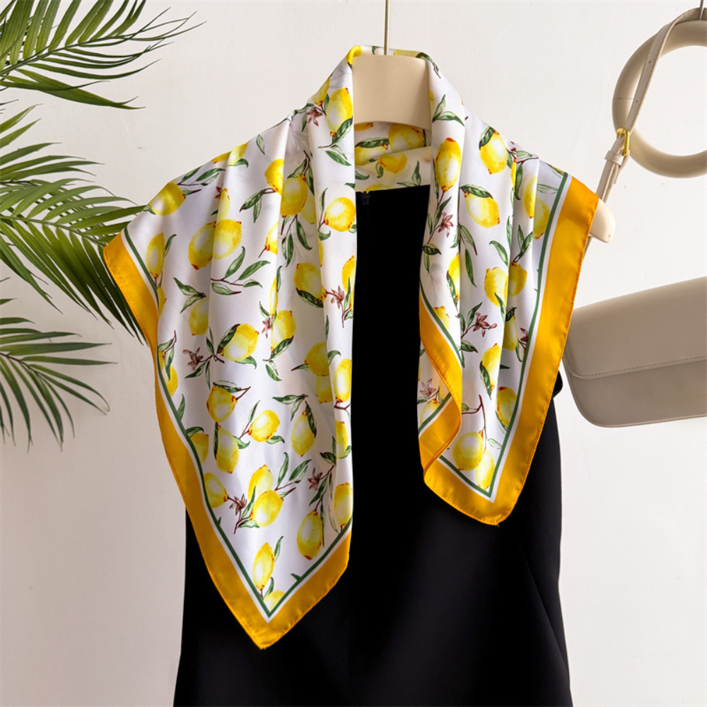 1pcs Summer Bright Color Oil P - Ascot Neck Scarf avis et prix