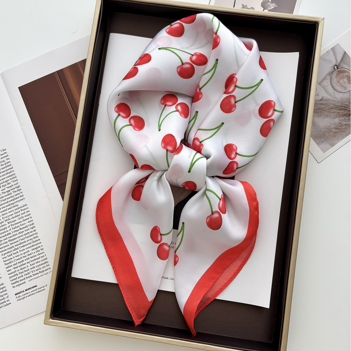 1pcs Summer Bright Color Oil P - Ascot Neck Scarf avis et prix