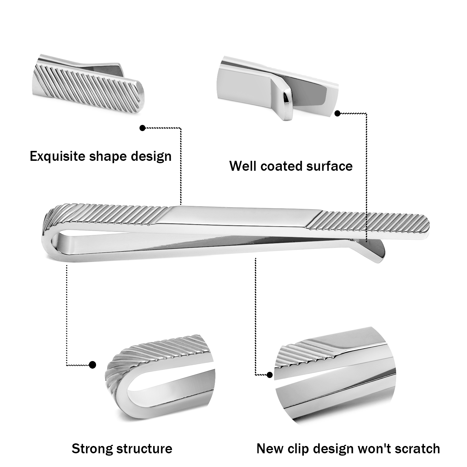 TAIGRAMA 2.5 inch Tie Clip for - Tie Bar Set Gift avis et prix