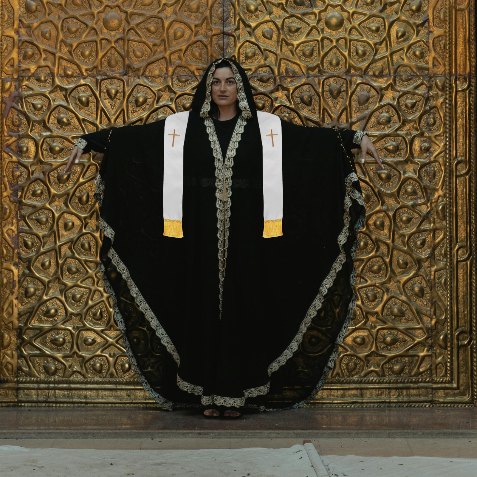 Clergy Stole Embroidered Cross - Stole Wedding Shawl avis et prix