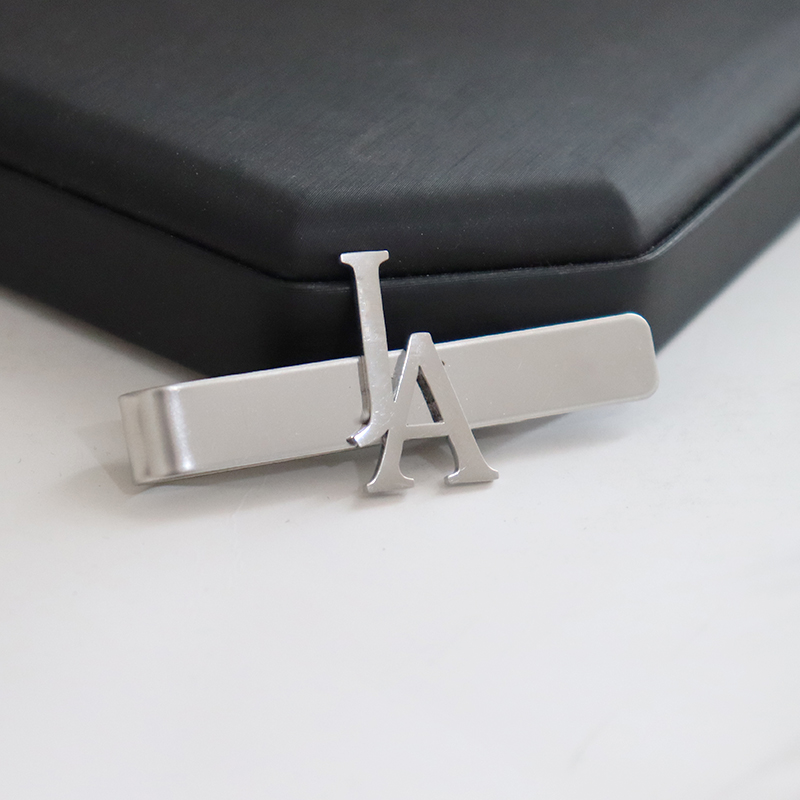 DIY Letter Name Pattern 4.8*0. - Tie Clip Silver avis et prix