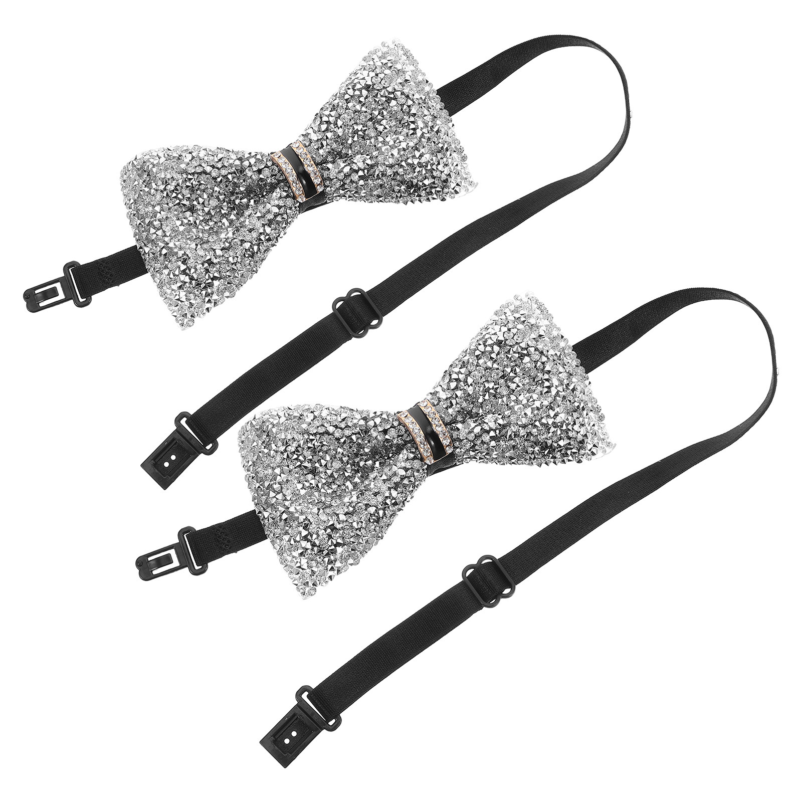 2Pcs Children Bow Tie Sparklin - Bow Tie Pre Tied avis et prix