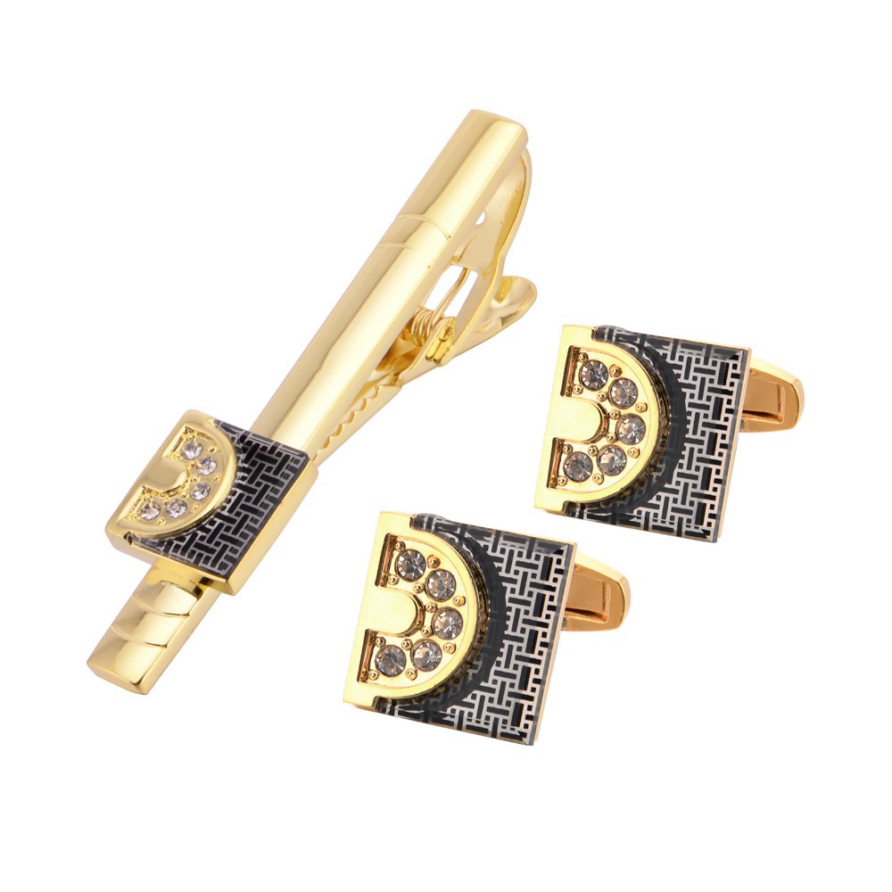 Gold Tone Cufflinks Tie Bar Se - Tie Bar Set Gift avis et prix
