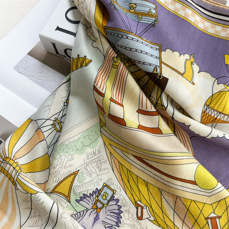 Fashion 135x135cm Silk Wool Sc - Pashmina Wrap Large avis et prix