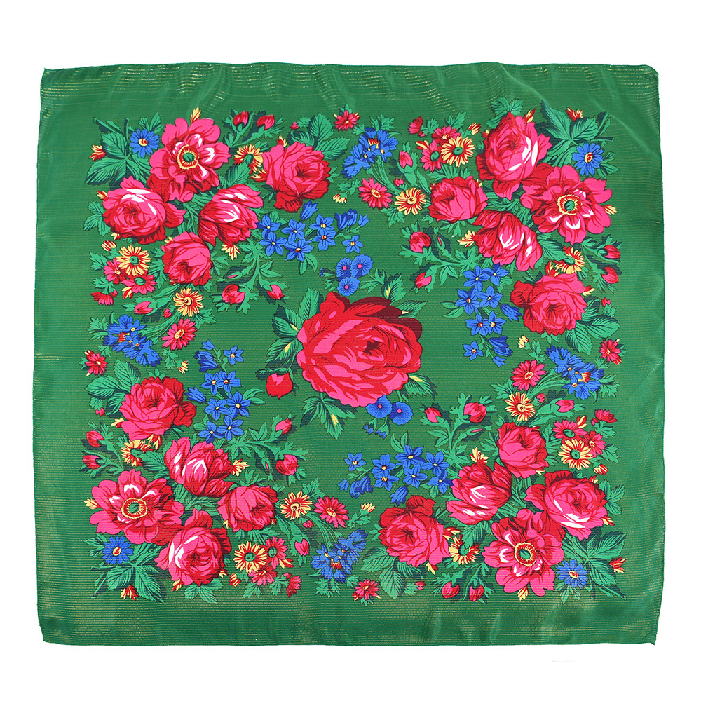 110*110cm Golden Silvery Wire  - Bandana Cotton avis et prix