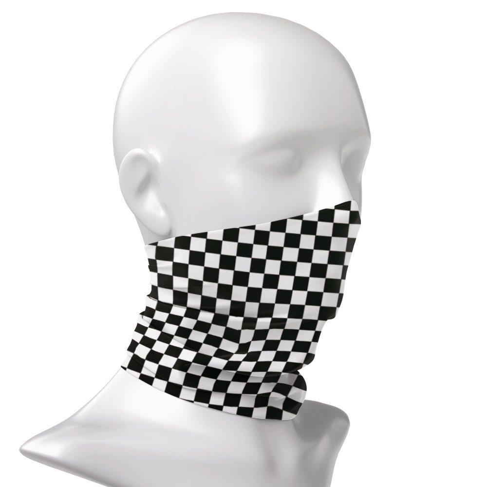 Checkered Ska Printed Headband - Neck Warmer Tube avis et prix