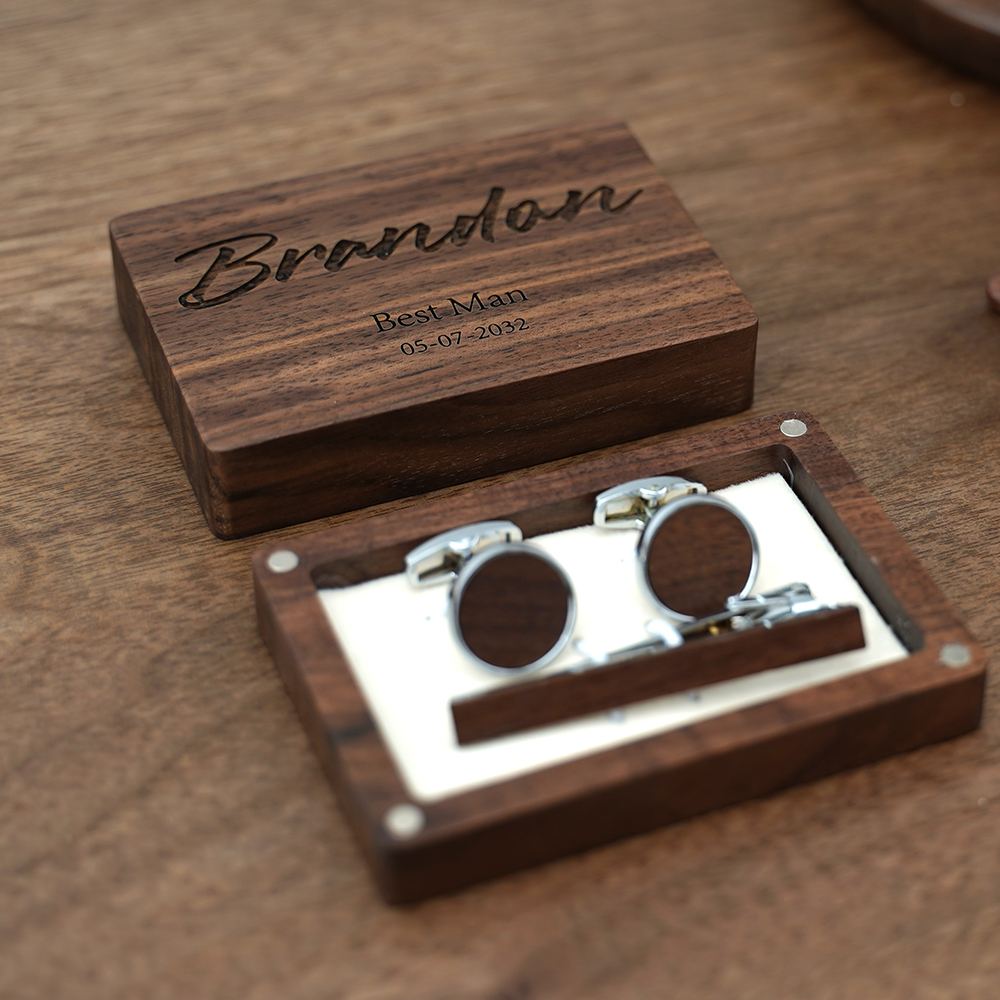 Name Engraved Groomsmen Best M - Tie Bar Set Gift avis et prix