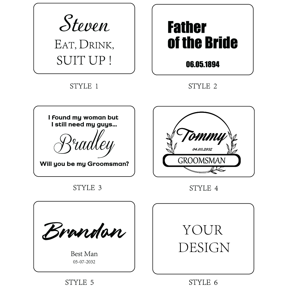 Name Engraved Groomsmen Best M - Tie Bar Set Gift avis et prix